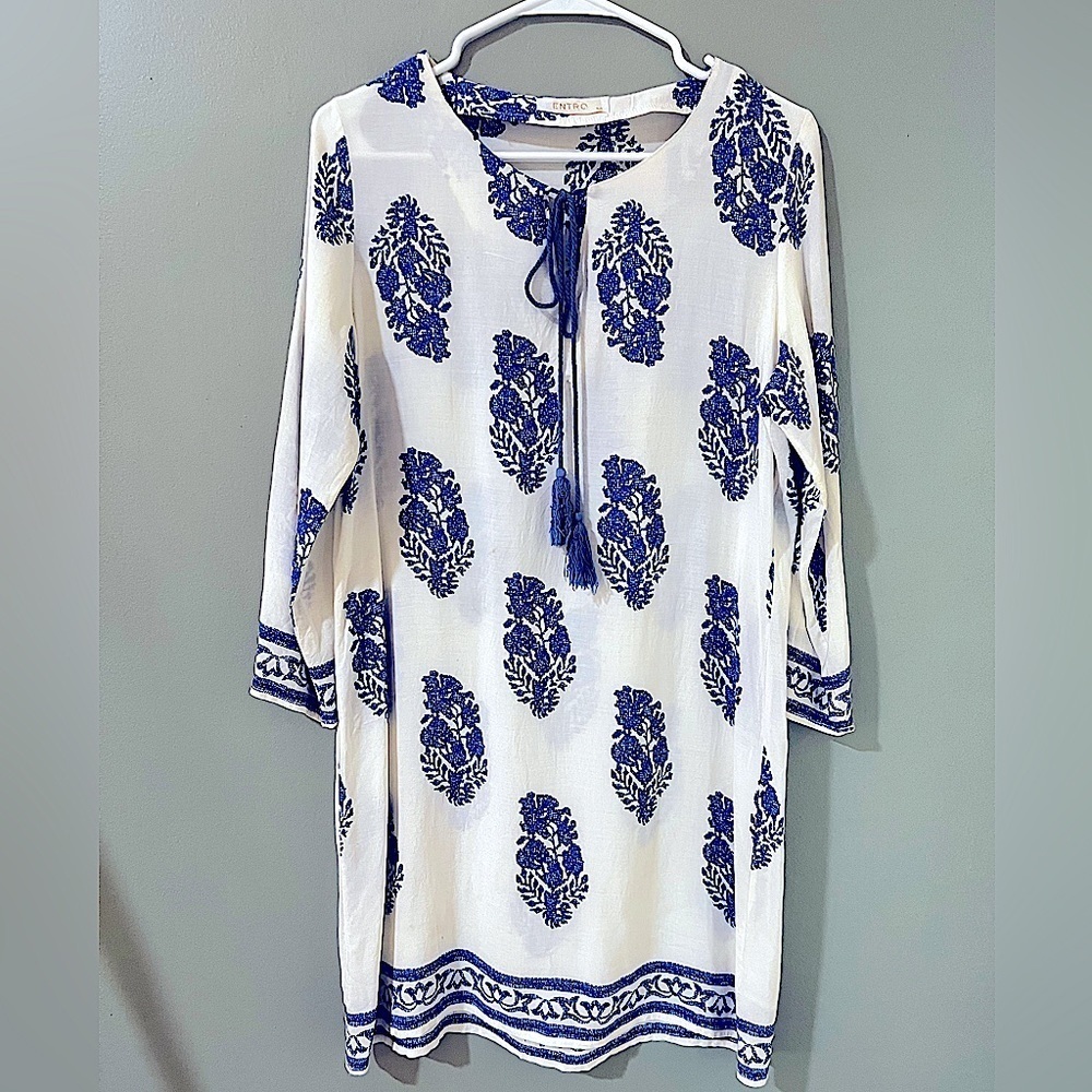 Entro women's geo pattern dress size medium